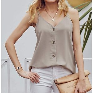 NWOT Khaki Blouse